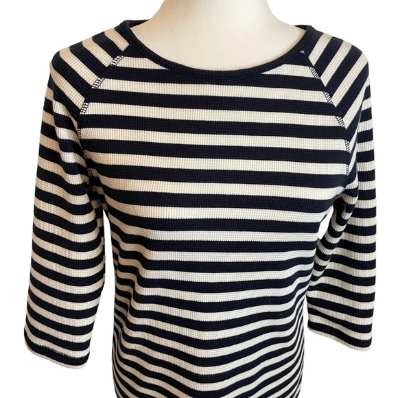 JEAN Pascale - Cute Nautical Striped dress - Lace insert back panel - Size Small - Picture 5 of 10